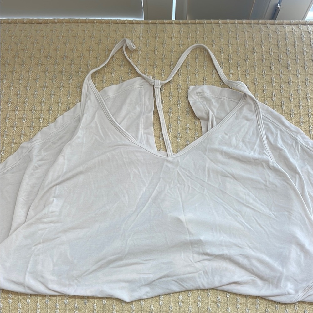 Cream tie Strap Top Lululemon size 6